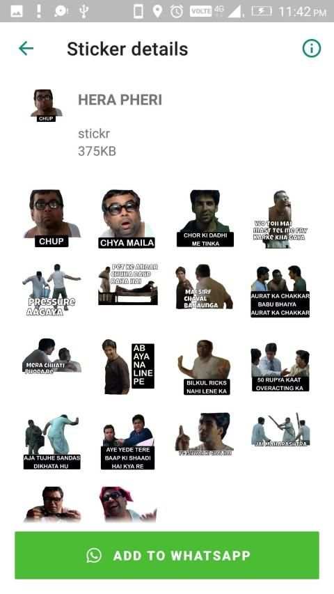 STICKR: All in one Hindi WhatsApp stickers screenshot 5