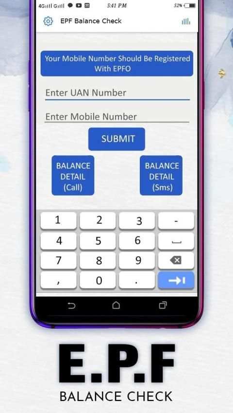 EPF Balance Check, PF PassBook UAN App screenshot 4