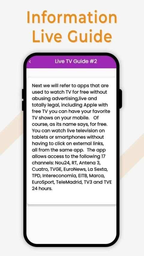 Live TV All Channels Free Online Guide स्क्रीनशॉट 5