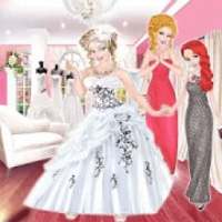 Game pusat perbelanjaan pernikahan Gaun pengantin logo