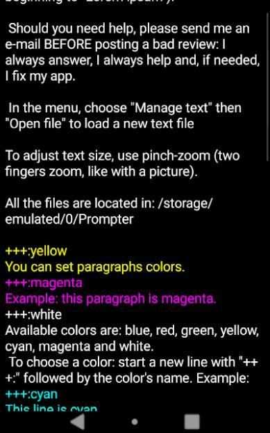 A Prompter for Android screenshot 3