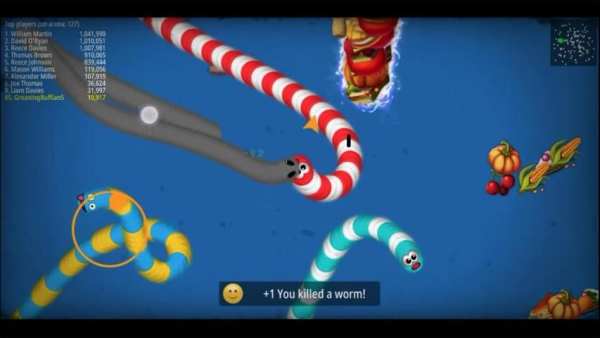Guide worms zone Cacing io snake screenshot 1