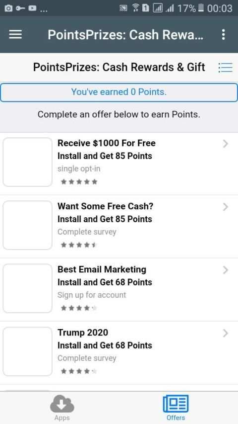 PointsPrizes: Cash Rewards & Gift screenshot 1
