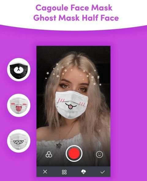 Cagoule Face Mask - Ghost Mask Half Face स्क्रीनशॉट 6