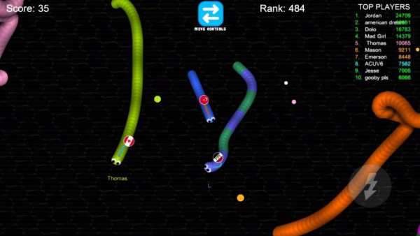 WormNest.io - Worm Cacing Games स्क्रीनशॉट 3