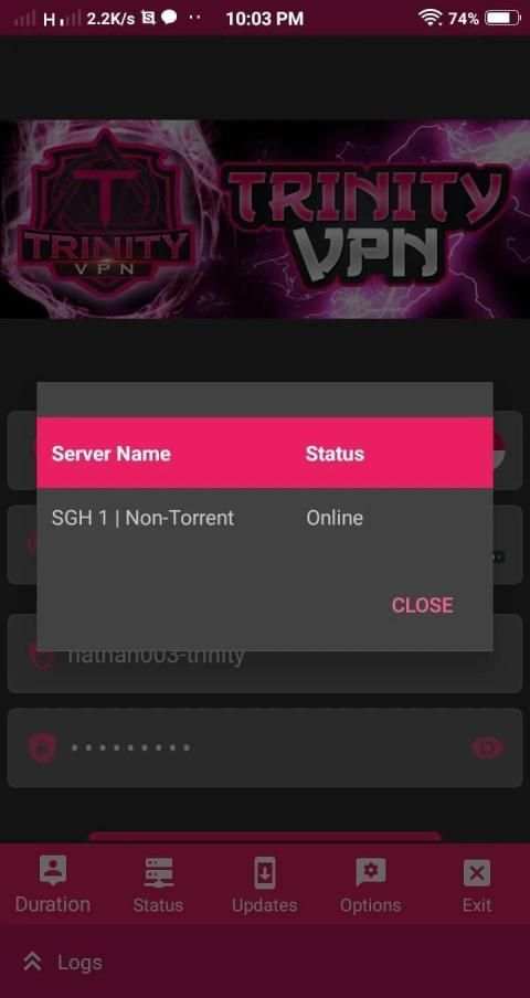 Trinity VPN OFFICIAL स्क्रीनशॉट 1