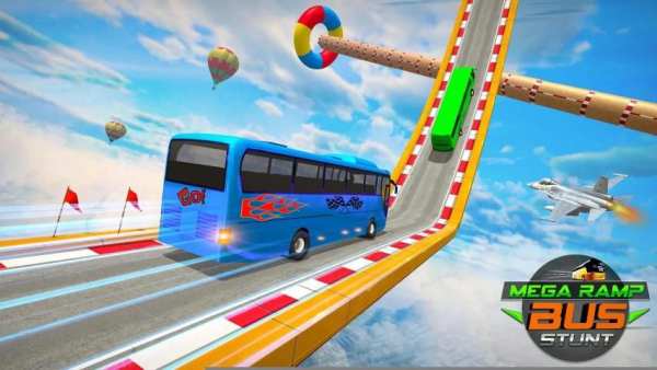 Mega Ramp Bus Stunts : Impossible Tracks 3D स्क्रीनशॉट 3