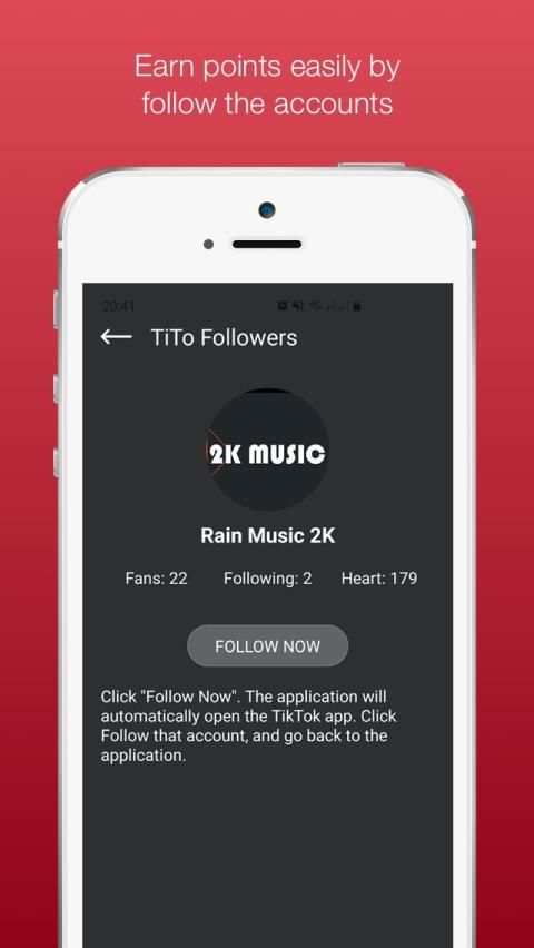 TiTo Fan - Get Free Real Followers TikTok 2020 स्क्रीनशॉट 2