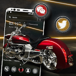 Red Bike Launcher Theme आइकन