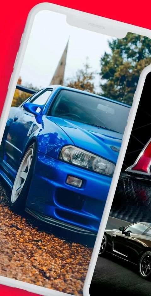 Skyline GTR R34 Wallpapers & Sports Car Wallpapers स्क्रीनशॉट 1
