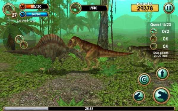 Tyrannosaurus Rex Sim 3D स्क्रीनशॉट 3