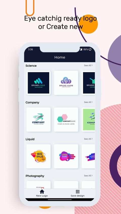 Logo maker 2020 3D logo designer, Logo Creator app स्क्रीनशॉट 1