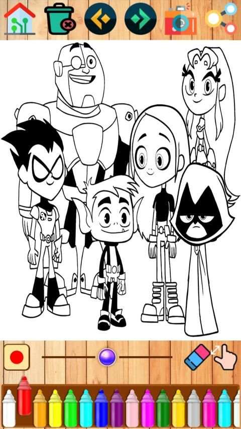 Teen coloring Titans Go screenshot 2