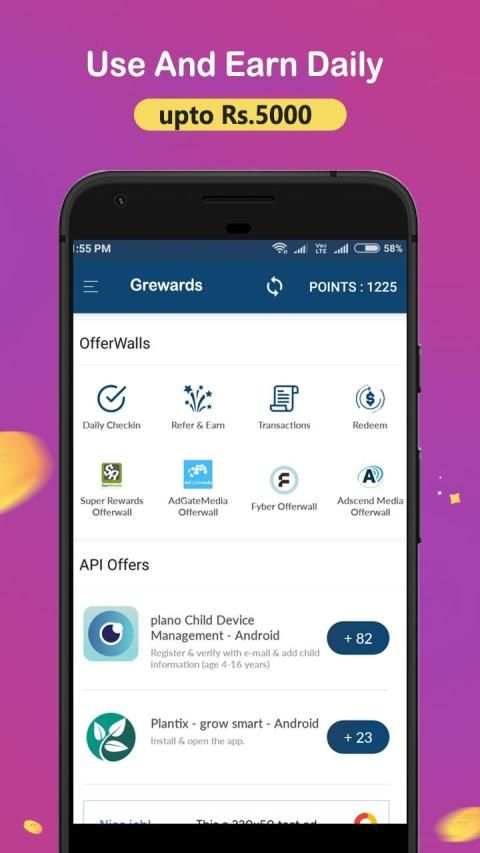 Grewards - earn game point स्क्रीनशॉट 7
