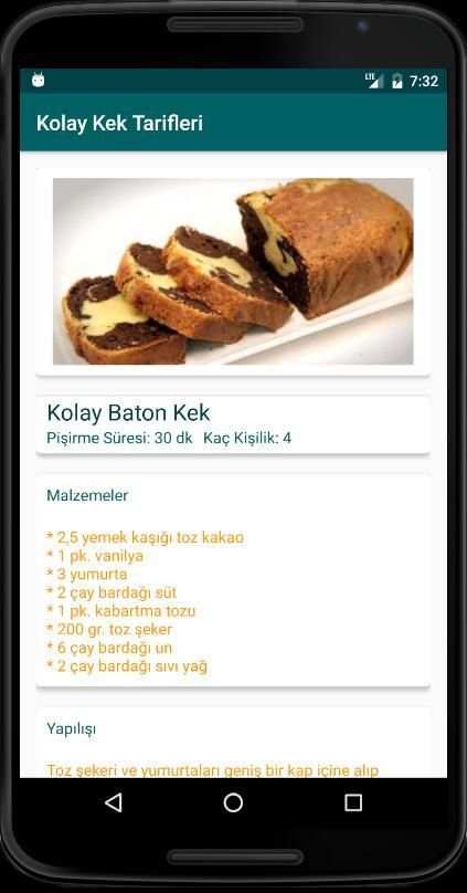 İnternetsiz Kek Tarifleri स्क्रीनशॉट 3