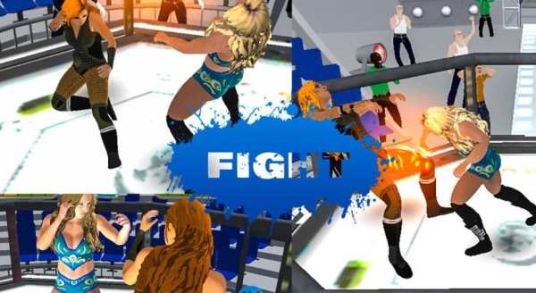 Bad Women Wrestling Rumble Game| Backyard Fighting स्क्रीनशॉट 1