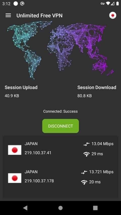 Unlimited Free VPN स्क्रीनशॉट 1