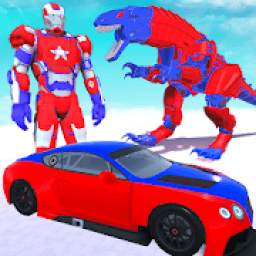 Dinosaur Robot Transform: Car Robot Transport Sim