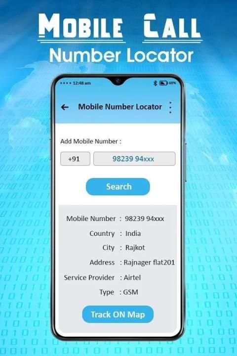 Mobile Call Number Locator - Phone Number Location screenshot 1