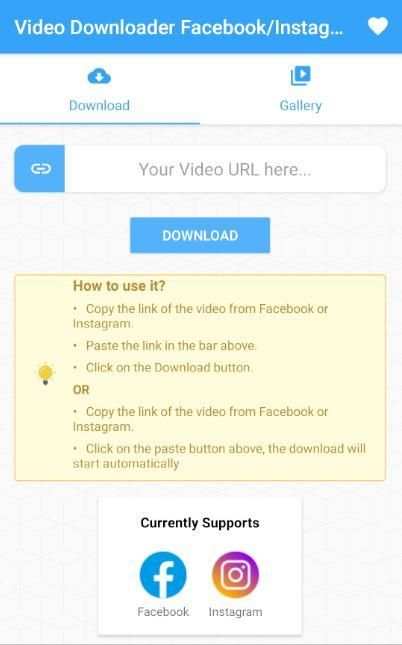 Facebook/Instagram Video Downloader screenshot 3