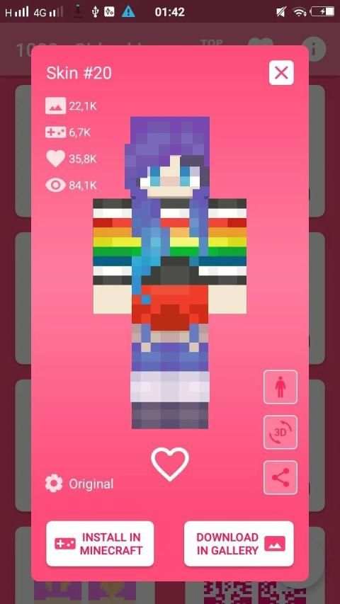 1000+ Girls Skins for Minecraft PE screenshot 5