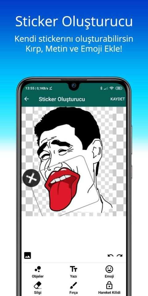 WaSticker (Türkçe Sticker & Çıkartma Oluşturucu) स्क्रीनशॉट 3