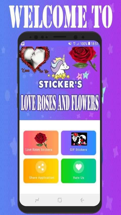 Love Roses Stickers For WhatsApp - Kiss GIF screenshot 9