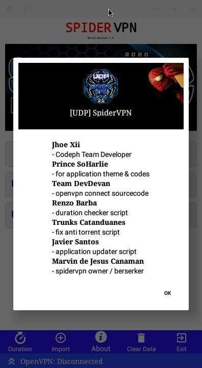 [UDP] SpiderVPN - blue screenshot 1