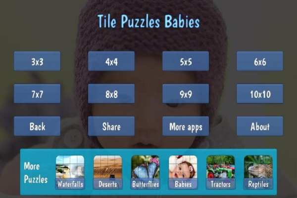 Tile Puzzles · Babies screenshot 1