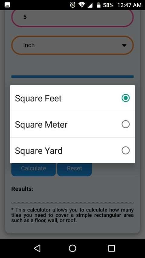 Floor & Wall Tiles Calculator screenshot 9
