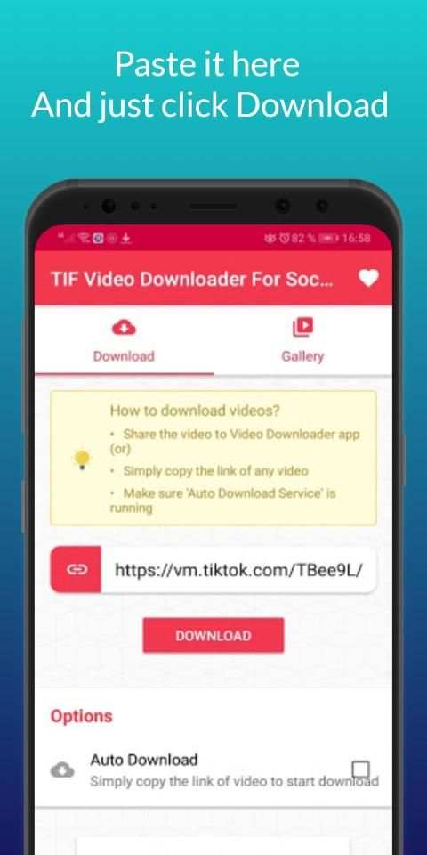 TIF Video Downloader Social Media -No Wattermark स्क्रीनशॉट 3