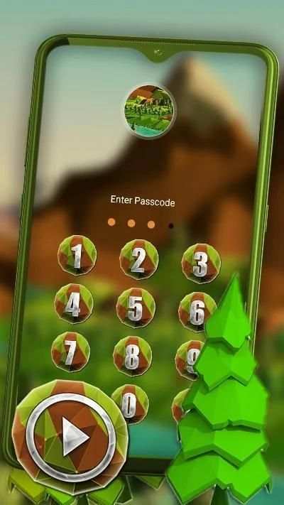Polygon Hill Launcher Theme screenshot 1