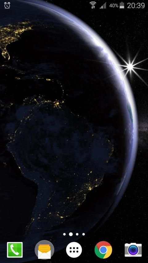 Earth Planet 3D Live Wallpaper स्क्रीनशॉट 4
