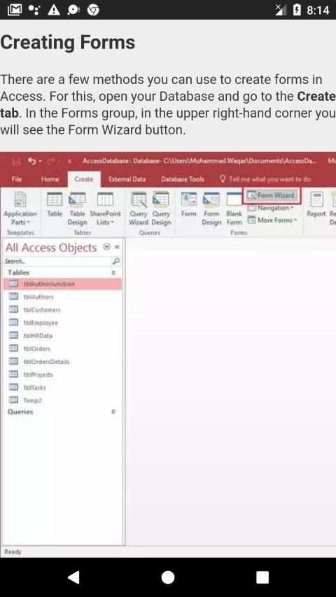 Complete MS Access Basics स्क्रीनशॉट 5
