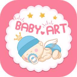 Baby art: Baby photo & Baby pics app free
