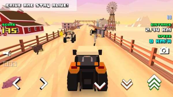 Blocky Farm Racing & Simulator - free driving game screenshot 8
