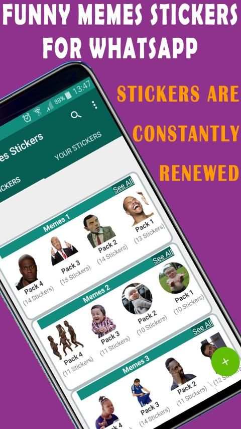 Funny Memes stickers + Sticker maker WAStickerApps screenshot 8