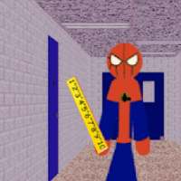 Blue Stickman Spider Math Teacher