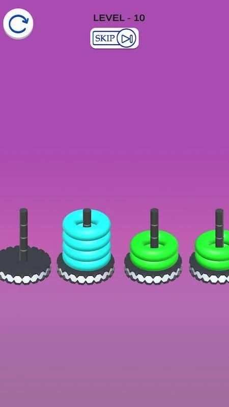 Hoop Stack -Buble Sort 3D स्क्रीनशॉट 5
