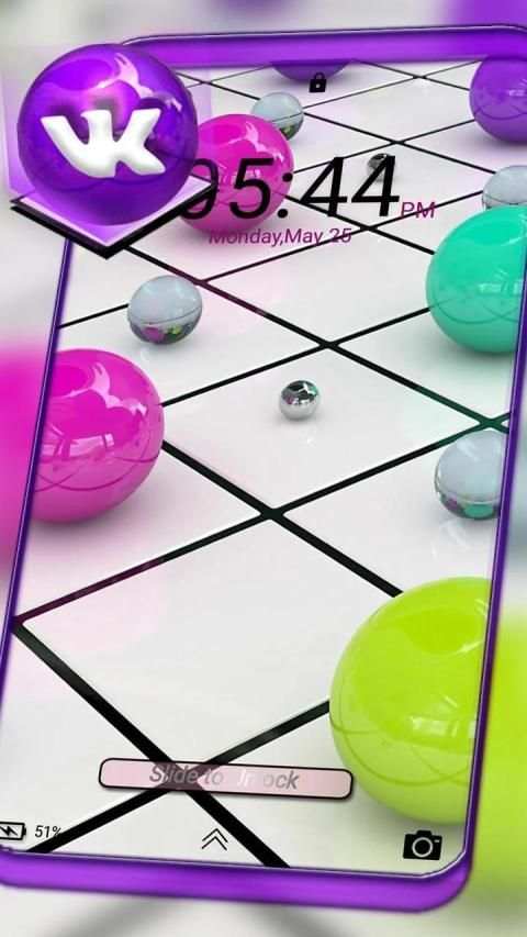 3D Color Balls Launcher Theme स्क्रीनशॉट 3