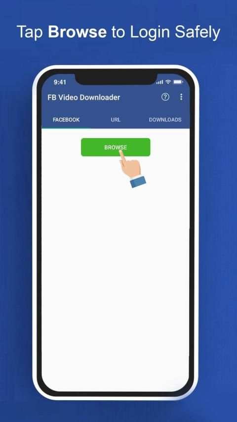 FB Video Downloader HD - Facebook Video Saver स्क्रीनशॉट 1