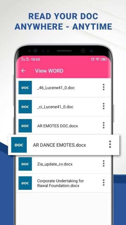 Docx Reader - Docx File Viewer स्क्रीनशॉट 3