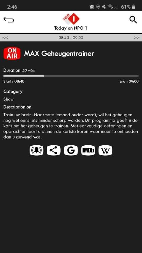 Netherlands TV Schedules & Guide स्क्रीनशॉट 1