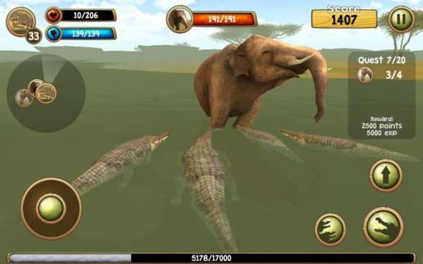 Wild Crocodile Simulator 3D स्क्रीनशॉट 3