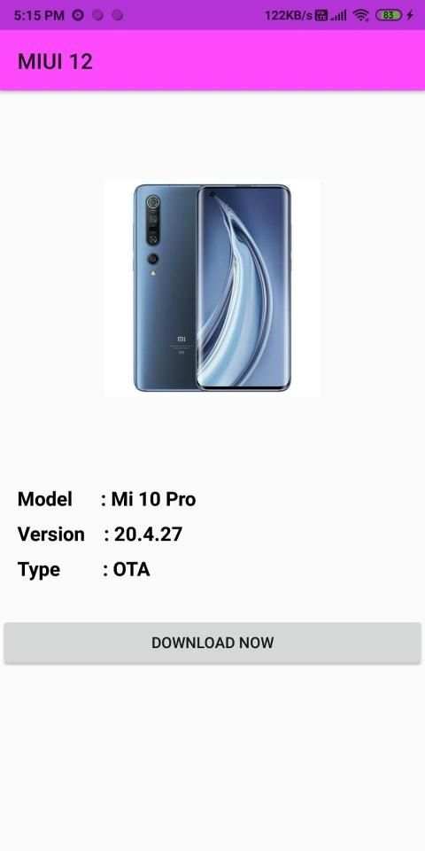 MIUI 12 Download Update स्क्रीनशॉट 2