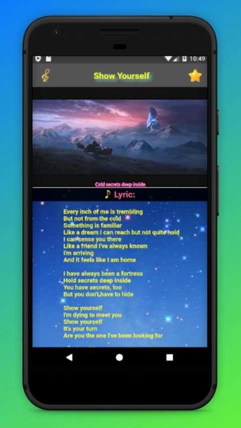 SHOW YOURSELF VIDEO SUBTITLE LYRIC screenshot 3