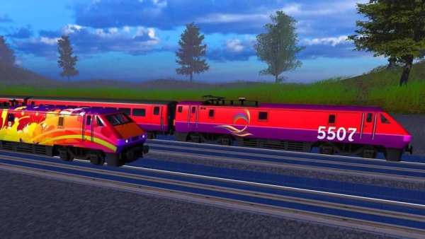 Train Games Driving Simulator 3D screenshot 2