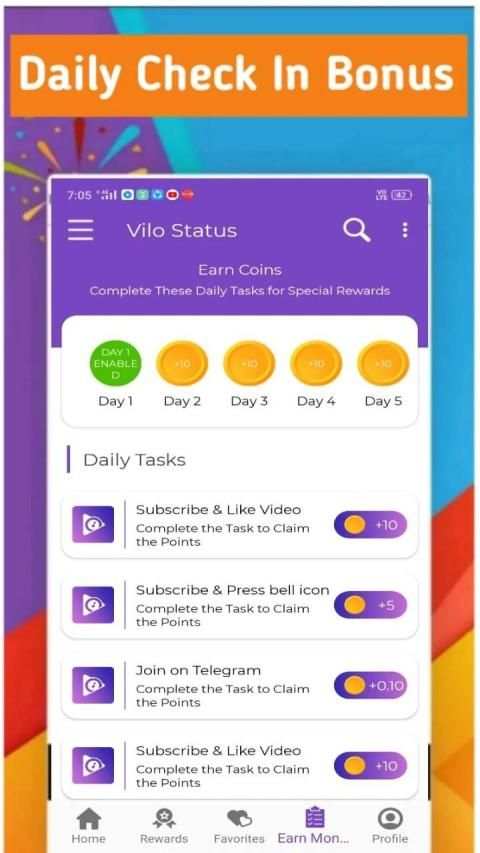 Vilo Video Status - Share video Status & reward स्क्रीनशॉट 6