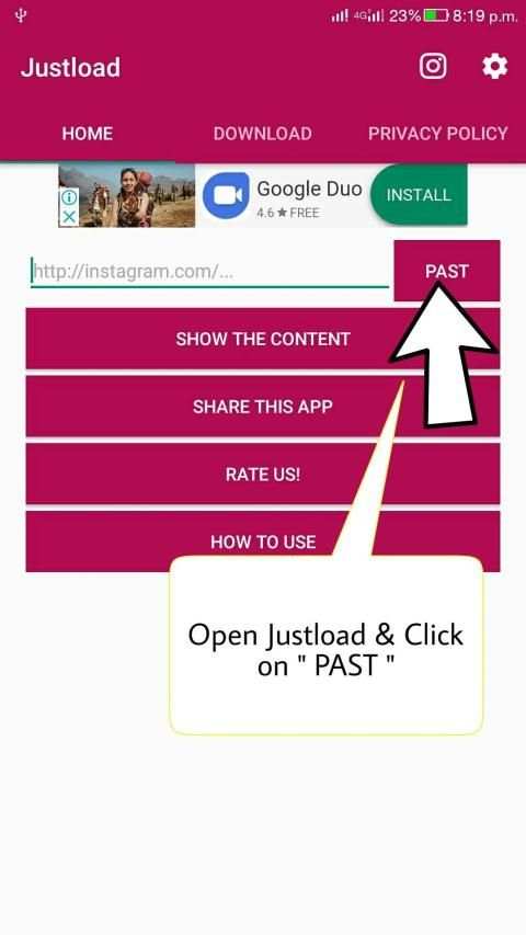 Video Downloader for Instagram - Justload for Inst screenshot 4