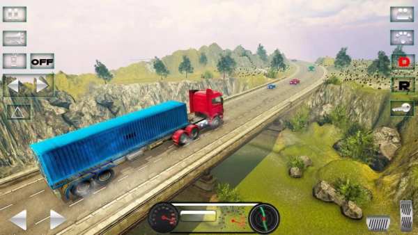 Heavy Truck Drive Simulator:Road Train Transporter स्क्रीनशॉट 7